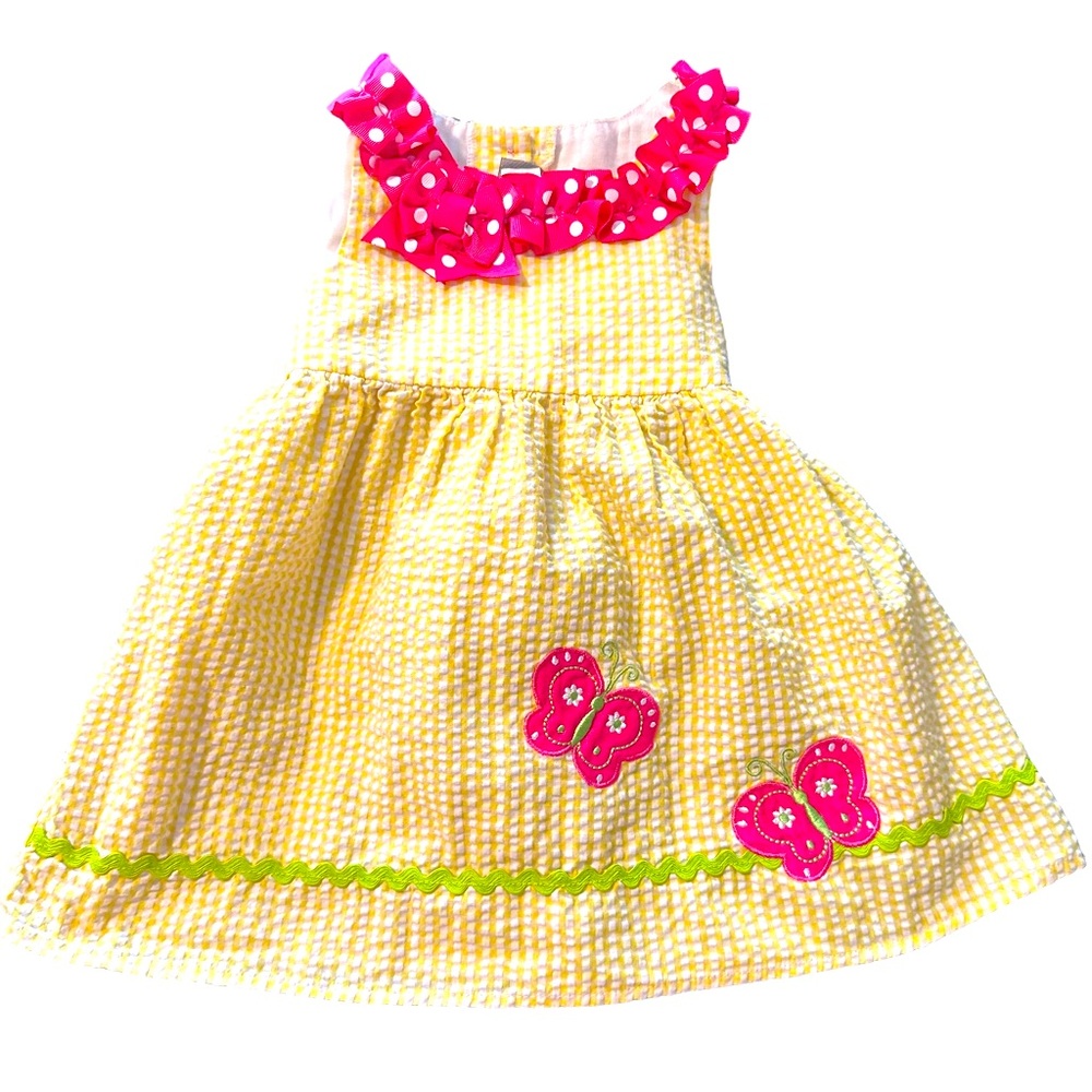 🎉HOST PICK🎉 Emily Rose Seersucker Dress with Embroidered Butterflies